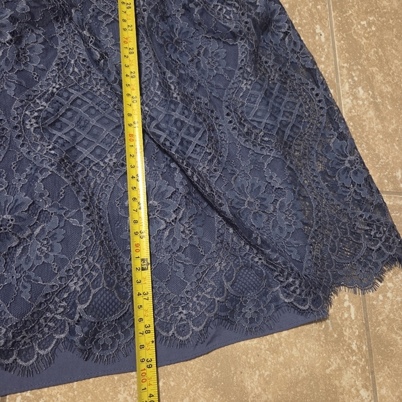 Sundance Women's Blue Lace Floral Dress Fairy Romantic Boho Cottagecore - Picture 9 of 9